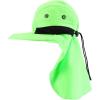 imageTrendy Apparel Shop Outdoor Lightweight Sun Protection Wide Brim Cap with Neck FlapNeon Green