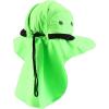 imageTrendy Apparel Shop Outdoor Lightweight Sun Protection Wide Brim Cap with Neck FlapNeon Green