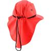 imageTrendy Apparel Shop Outdoor Lightweight Sun Protection Wide Brim Cap with Neck FlapNeon Orange