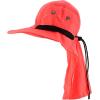 imageTrendy Apparel Shop Outdoor Lightweight Sun Protection Wide Brim Cap with Neck FlapNeon Orange
