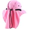 imageTrendy Apparel Shop Outdoor Lightweight Sun Protection Wide Brim Cap with Neck FlapPink