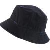 imageTrendy Apparel Shop Pigment Dyed Cotton Distressed Vintage Short Brim Bucket HatBlack