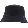 imageTrendy Apparel Shop Pigment Dyed Cotton Distressed Vintage Short Brim Bucket HatBlack