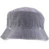 imageTrendy Apparel Shop Pigment Dyed Cotton Distressed Vintage Short Brim Bucket HatPigment Light Grey