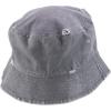 imageTrendy Apparel Shop Pigment Dyed Cotton Distressed Vintage Short Brim Bucket HatPigment Light Grey