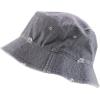 imageTrendy Apparel Shop Pigment Dyed Cotton Distressed Vintage Short Brim Bucket HatPigment Light Grey
