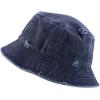 imageTrendy Apparel Shop Pigment Dyed Cotton Distressed Vintage Short Brim Bucket HatPigment Navy