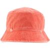 imageTrendy Apparel Shop Pigment Dyed Cotton Distressed Vintage Short Brim Bucket HatPigment Orange