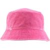 imageTrendy Apparel Shop Pigment Dyed Cotton Distressed Vintage Short Brim Bucket HatPigment Pink