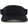 imageTrendy Apparel Shop Plain 2 Tone Mesh Back Visor with Adjustable Snap ClosureBlack Black