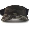 imageTrendy Apparel Shop Plain 2 Tone Mesh Back Visor with Adjustable Snap ClosureBlack Camo Black