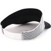 imageTrendy Apparel Shop Plain 2 Tone Mesh Back Visor with Adjustable Snap ClosureBlack White