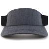 imageTrendy Apparel Shop Plain 2 Tone Mesh Back Visor with Adjustable Snap ClosureCharcoal Black