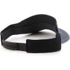 imageTrendy Apparel Shop Plain 2 Tone Mesh Back Visor with Adjustable Snap ClosureCharcoal Black