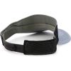 imageTrendy Apparel Shop Plain 2 Tone Mesh Back Visor with Adjustable Snap ClosureGrey Black