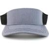 imageTrendy Apparel Shop Plain 2 Tone Mesh Back Visor with Adjustable Snap ClosureGrey Black
