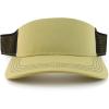 imageTrendy Apparel Shop Plain 2 Tone Mesh Back Visor with Adjustable Snap ClosureKhaki Black