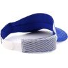 imageTrendy Apparel Shop Plain 2 Tone Mesh Back Visor with Adjustable Snap ClosureRoyal White