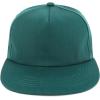 imageTrendy Apparel Shop Plain Unstructured Soft 5 Panel Round Flat Bill Snapback CapHunter Green