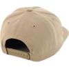 imageTrendy Apparel Shop Plain Unstructured Soft 5 Panel Round Flat Bill Snapback CapKhaki