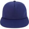 imageTrendy Apparel Shop Plain Unstructured Soft 5 Panel Round Flat Bill Snapback CapNavy