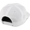 imageTrendy Apparel Shop Plain Unstructured Soft 5 Panel Round Flat Bill Snapback CapWhite