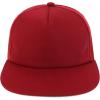 imageTrendy Apparel Shop Plain Unstructured Soft 5 Panel Round Flat Bill Snapback CapWine