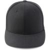 imageTrendy Apparel Shop Plain and Embroidered Wool Structured 6 Panel Umpire Fitted Flexfit CapBlack