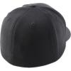 imageTrendy Apparel Shop Plain and Embroidered Wool Structured 6 Panel Umpire Fitted Flexfit CapBlack