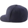 imageTrendy Apparel Shop Plain and Embroidered Wool Structured 6 Panel Umpire Fitted Flexfit CapNavy
