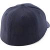 imageTrendy Apparel Shop Plain and Embroidered Wool Structured 6 Panel Umpire Fitted Flexfit CapNavy