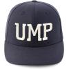 imageTrendy Apparel Shop Plain and Embroidered Wool Structured 6 Panel Umpire Fitted Flexfit CapUmp Navy