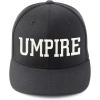 imageTrendy Apparel Shop Plain and Embroidered Wool Structured 6 Panel Umpire Fitted Flexfit CapUmpire Black