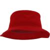 imageTrendy Apparel Shop Short Brim 100 Cotton Crusher Bucket CapRed