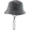 imageTrendy Apparel Shop Short Brim Ripstop Lariat Boonie Bucket Hat with Rope Chin StrapCharcoal