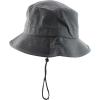 imageTrendy Apparel Shop Short Brim Ripstop Lariat Boonie Bucket Hat with Rope Chin StrapCharcoal
