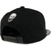 imageTrendy Apparel Shop Skull Bandana Embroidered Paisley Print Flatbill CapBlack