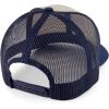 imageTrendy Apparel Shop Structured High Profile 6 Panel Mesh Trucker Baseball CapStone Navy