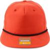 imageTrendy Apparel Shop UPF 50 Unstructured 5 Panel Flatbill Golf Snapback CapDark Orange Black