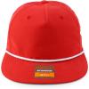 imageTrendy Apparel Shop UPF 50 Unstructured 5 Panel Flatbill Golf Snapback CapRed White