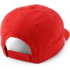 imageTrendy Apparel Shop UPF 50 Unstructured 5 Panel Flatbill Golf Snapback CapRed White