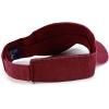 imageTrendy Apparel Shop USA American Flag Embroidered Polyester Summer Visor HatBurgundy