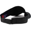 imageTrendy Apparel Shop USA American Flag Embroidered Polyester Summer Visor HatCharcoal