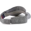 imageTrendy Apparel Shop USA American Flag Embroidered Polyester Summer Visor HatLight Grey