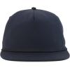 imageTrendy Apparel Shop Unstructured 5 Panel Polyester Rope Flatbill Snapback CapBlack Black