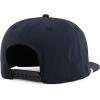 imageTrendy Apparel Shop Unstructured 5 Panel Polyester Rope Flatbill Snapback CapBlack White