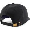 imageTrendy Apparel Shop Unstructured 6 Panel Rope Trim Cotton Ripstop Ball CapBlack