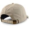 imageTrendy Apparel Shop Unstructured 6 Panel Rope Trim Cotton Ripstop Ball CapKhaki