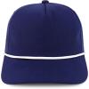 imageTrendy Apparel Shop Unstructured Soft Crown 5 Panel Ripstop Golf Snapback CapNavy