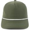imageTrendy Apparel Shop Unstructured Soft Crown 5 Panel Ripstop Golf Snapback CapOlive